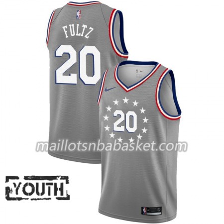 Maillot Enfant Philadelphia 76ers Markelle Fultz 20 2018-19 Nike City Edition Gris Swingman